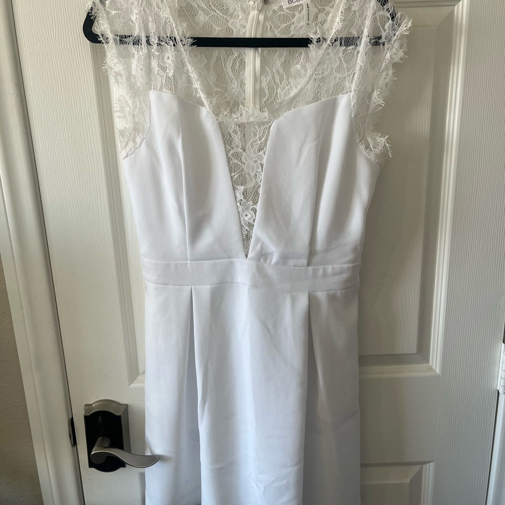 BCBG White Lace Dress